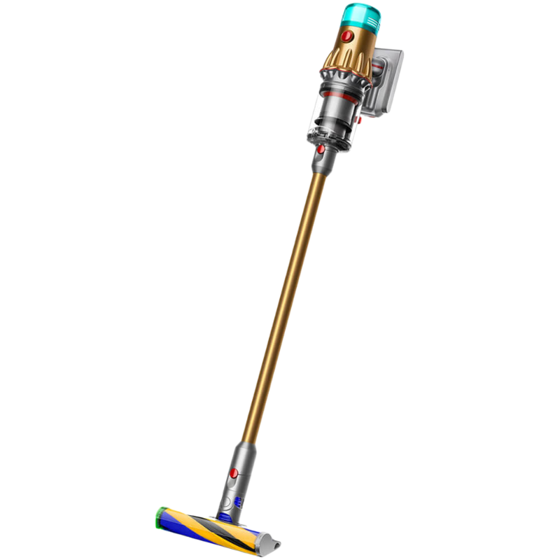 Пылесос Dyson "V12 Detect Slim Absolute SV46" 448870-01, вертикальный, беспроводной, золотисто-серый