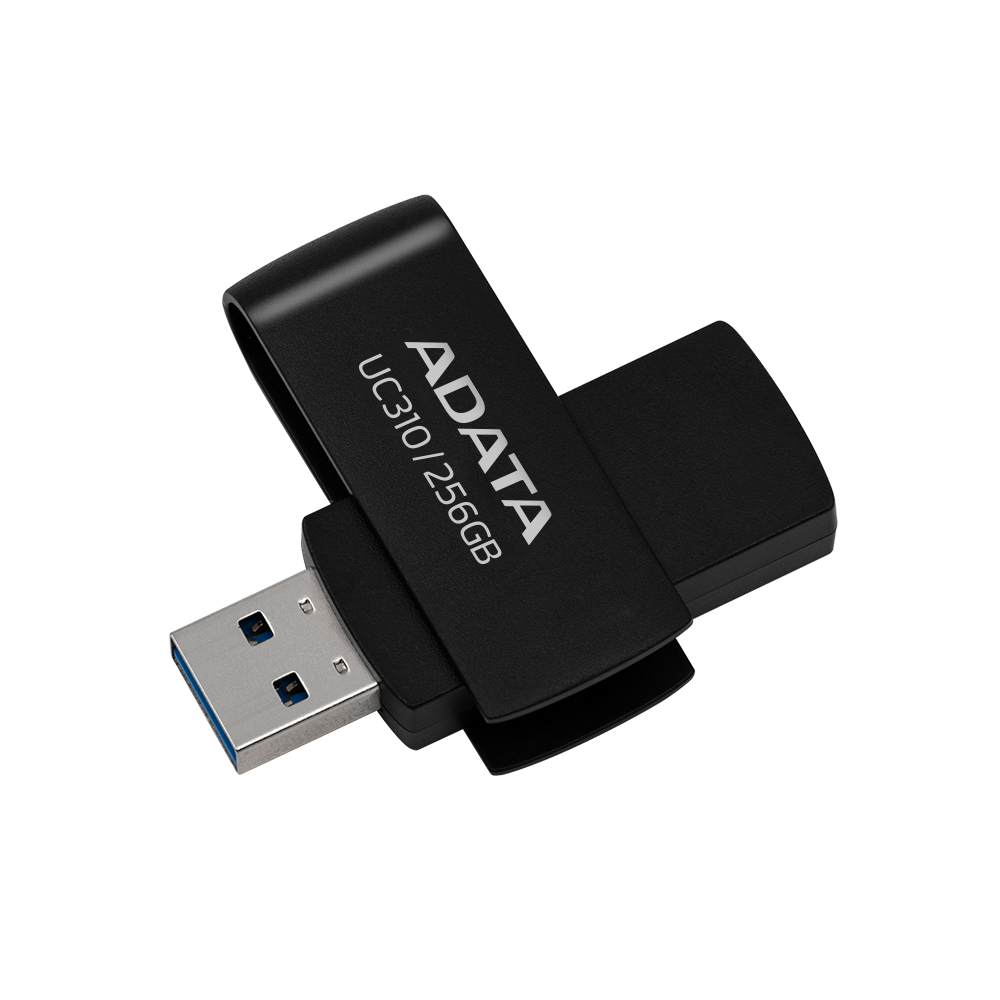 Накопитель USB flash 256ГБ ADATA "FlashDrive UC310" UC310-256G-RBK, черный