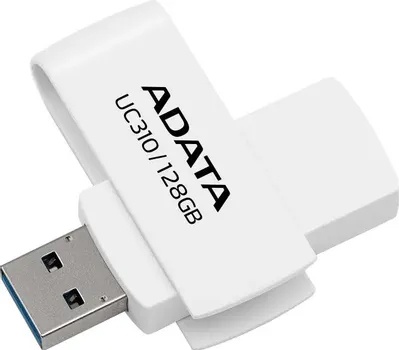 Накопитель USB flash 128ГБ ADATA "FlashDrive UC310" UC310-128G-RWH, белый
