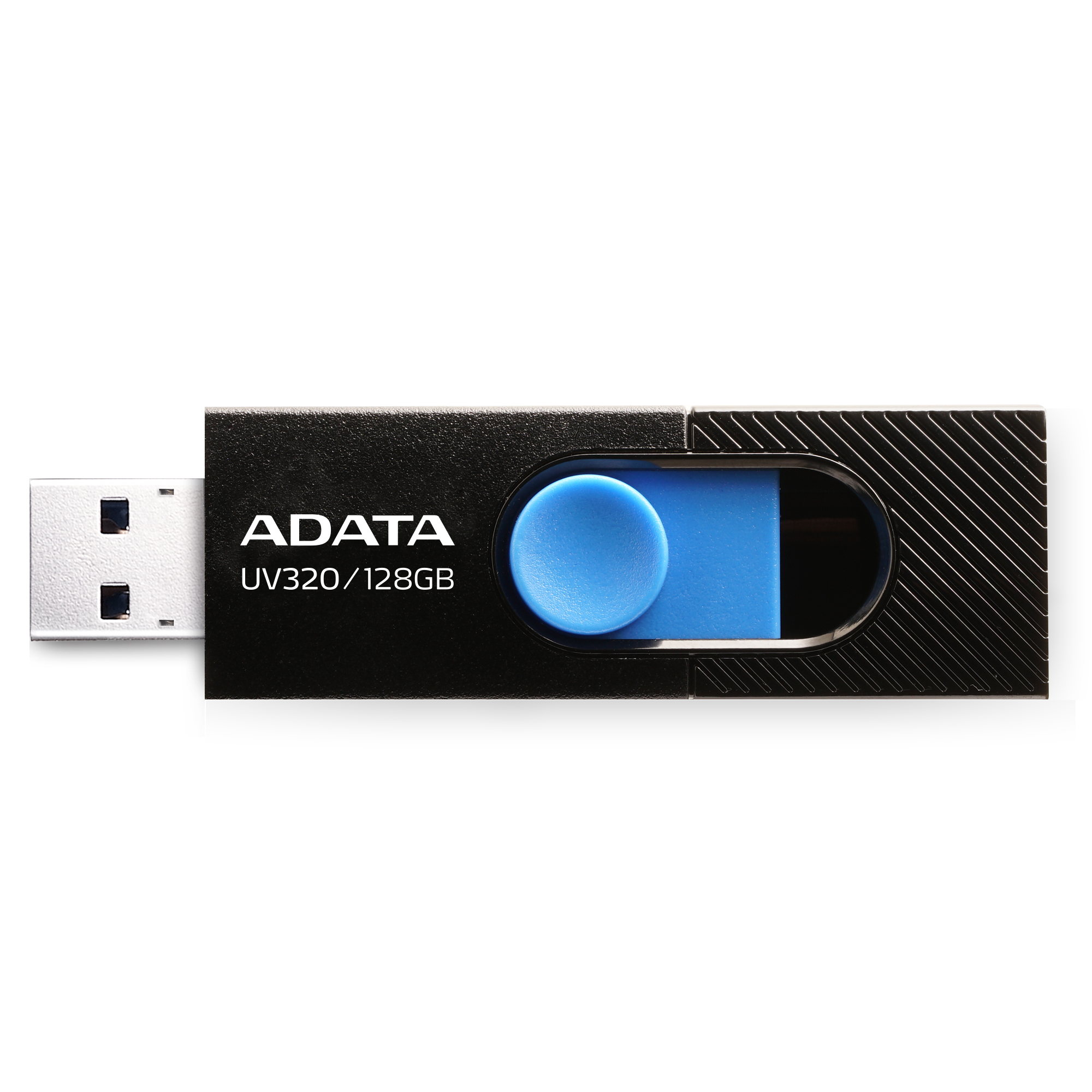 Накопитель USB flash 128ГБ ADATA "FlashDrive UV320" AUV320-128G-RBKBL, черно-синий