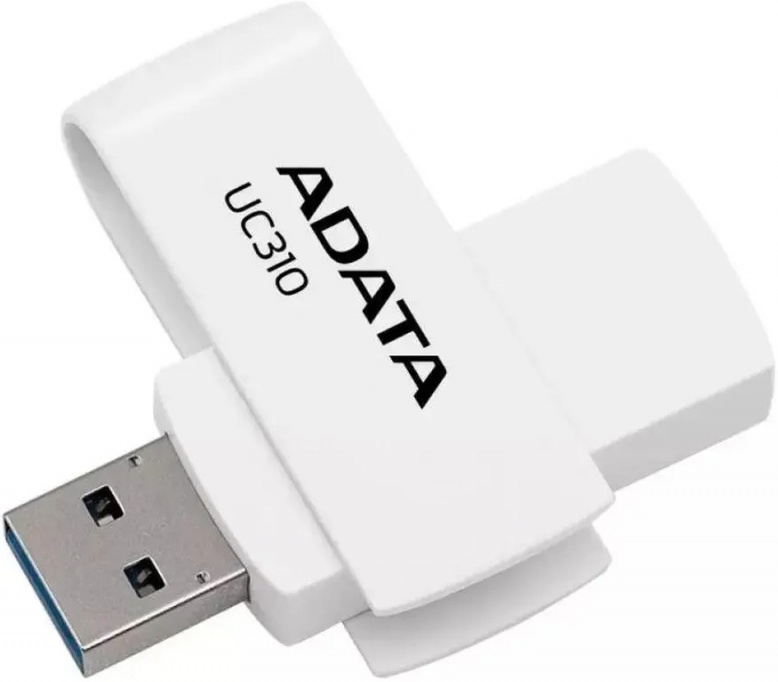 Накопитель USB flash 64ГБ ADATA "FlashDrive UC310" UC310-64G-RWH, белый