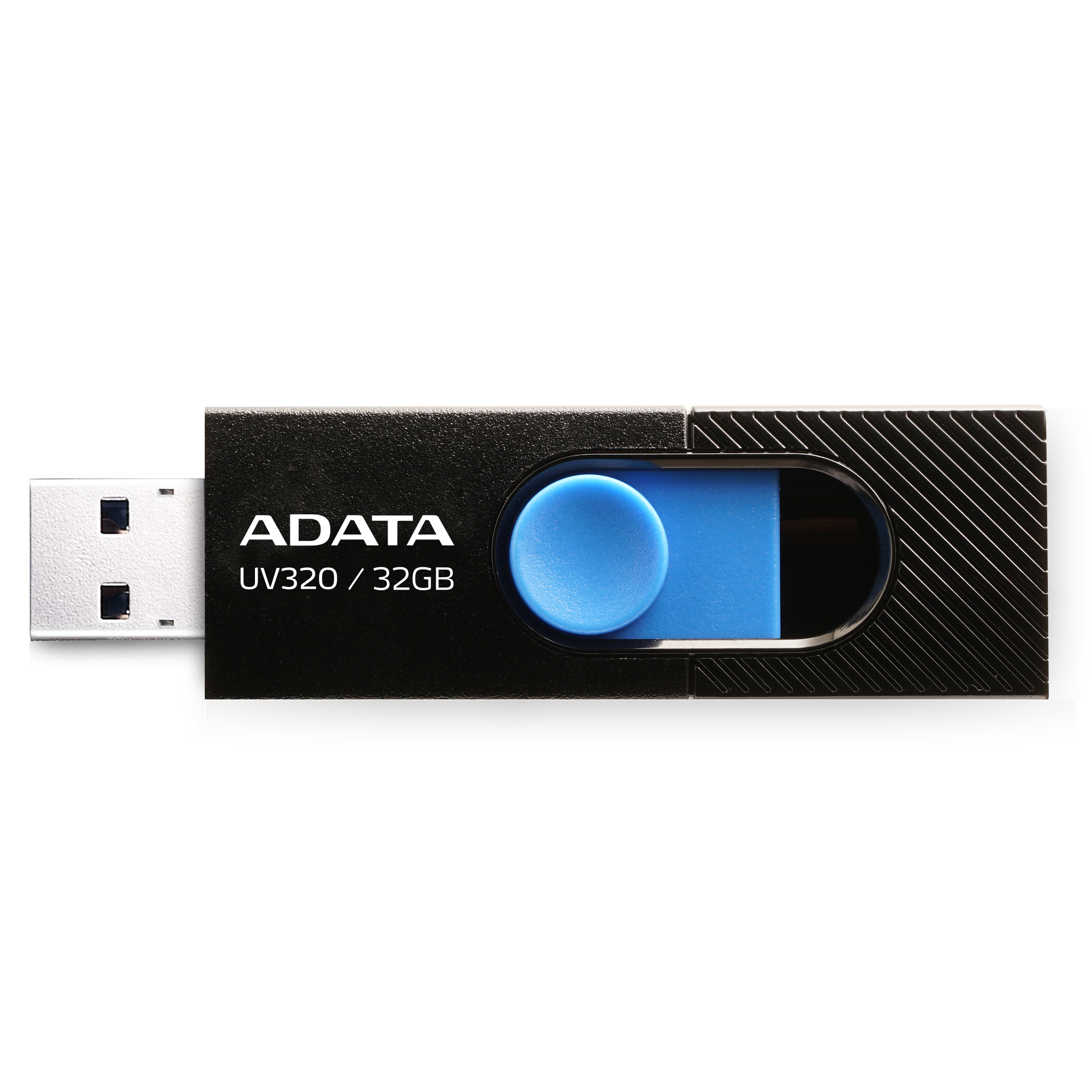 Накопитель USB flash 32ГБ ADATA "FlashDrive UV320" AUV320-32G-RBKBL, черно-синий